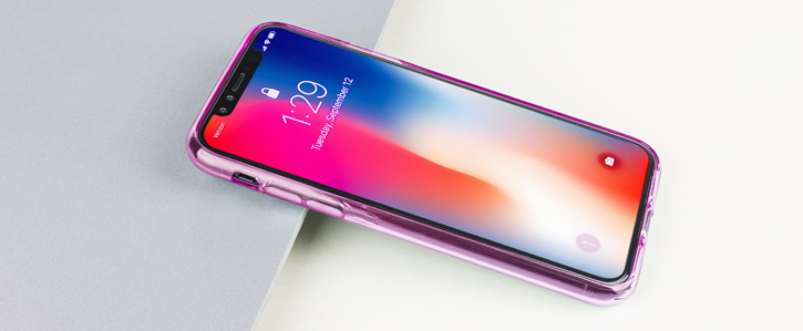 Olixar FlexiShield iPhone X Gel Case - Pink
